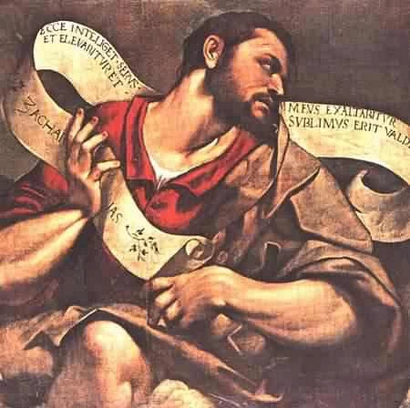 Il Romanino-231-Il profeta Zaccaria, nella cappella del Santissimo Sacramento in S. Giovanni